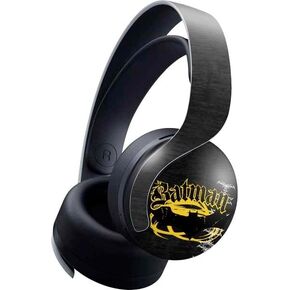 Skinit Decal Gaming Skin Compatible with Pulse 3D Wireless Headset for PS5 - Officially Licensed DC Comics Batman Logo All Over Print Design
