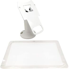Clover Mini Screen Protector and 7" Swivel and Tilt Stand, Screw-in and Adhesive, White