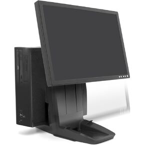 Ergotron – Neo-Flex All in One Stand for Desk, VESA Mount – for Screens Up to 24 Inches, 6 to 16 lbs – CPU Strap