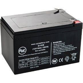 AJC Battery Compatible with Long Way LW-6FM10 12V 10Ah Sealed Lead Acid Battery
