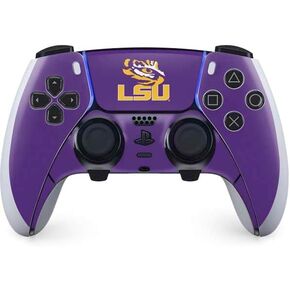 Skinit Decal Gaming Skin Compatible with PS5 DualSense Edge Pro Controller - Officially Licensed LSU Purple Tiger Mascot Design