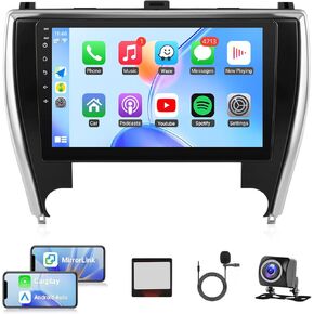 Naifay Android Car Radio for Toyota Camry 2015 2016 2017 Stereo, 2G+32G 10.1inch IPS Touch Screen for Toyota Camry Car Stereo with Carplay Android Auto/FM/Bluetooth/GPS/WiFi/Camera+Canbus MIC