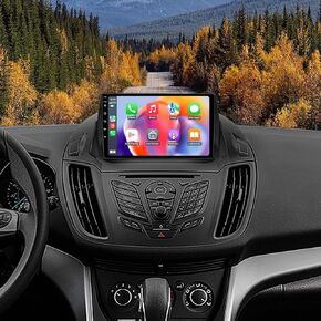 Radio 5GwiFi ترقية سيارة Stereo Radio for Ford Escape 2013-2019 - Carplay Wireless و Android Auto GPS التنقل - 4GB+32GB 9.2 بوصة الشاشة التي تعمل باللمس RDS RDS FM SWC