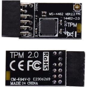 TPM 2.0 Module 12Pin, TPM SPI Module Encryption Security Module with SLB 9672, for MSI for Windows 11 motherboards