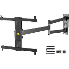 FORGING MOUNT Corner TV Mount Long Arm TV Wall Mount Bracket for 27-70" Screen-Full Motion Wall Mount with 33" Extension Swivel Articulating Arm & Tilt,Single Stud Design VESA 400x400mm, Holds 100 lbs