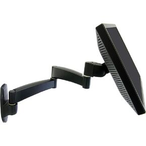 Ergotron – 200 Series Single Monitor Arm, VESA Wall Mount – for Monitors Up to 38 Inches, 0 to 25 lbs – Pivot
