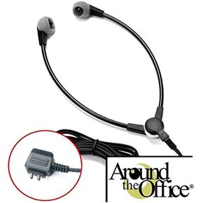 Transcription Headset for Dictaphone Headset Wishbone Y-Shaped Style for Transcriber 1709, 1720, 1730, 1740, 2710, 2720, 2730, 2740, 2750, 3740, 3750, 3710 & Earlier Models -Around The Office