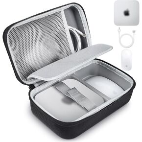Hard Travel Case Compatible with Apple 2024 Mac mini M4/M4 Pro Desktop Computer Bag, 2024 Mac mini M4 / 2024 Mac M4 Pro Protective Carrying Case Protector, Black