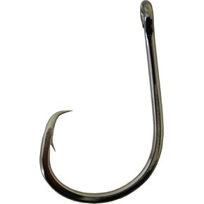 Gamakatsu 209416 Octopus Hooks Circle 4X 6/0- Straight Eye/Blk/Loose 6 per Pk,Black