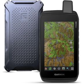 جهاز Garmin Montana 750i GPS القوي المحمول باليد مع شاحن InReach والطاقة المظلمة Poseidon Pro غير قابل للتدمير، أسود | طوارئ SOS، رسالة ثنائية الاتجاه، كاميرا، شاشة تعمل باللمس، رسم الخرائط الطبوغرافية، نظام الملاحة العالمي لسواتل الملاحة (GNSS) المتعدد in Kuwait