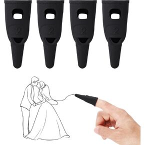 4pcs Silicone Finger Stylus Pen for Touchscreen, Small High Sensitivity and Precision Stylists Supplies Accessories for iPad/Phone/Android Tablet, Compatible with Computer All Touch Screen