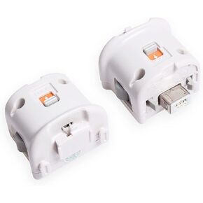 Replacement for Wii Motion Plus Adapter,Compatible with Wii Remote Controller (White 2 Pieces)