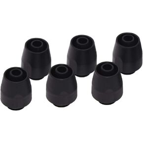 Alphacool HF Compression Fitting TPV, Black Nylon, 6-Pack