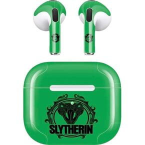 Skinit Decal Audio Skin Compatible with Apple AirPods (3rd Gen, 2021) - Officially Licensed Warner Bros Slytherin Illustration Design
