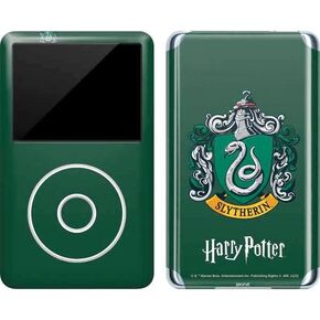 Skinit MECAL MP3 Player Skin متوافق مع iPod Classic (6th Gen) 80GB - Warner Bros Slytherin House Design المرخصة رسميًا