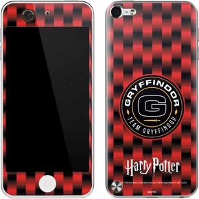 Skinit MECAL MP3 Player Skin متوافق مع iPod Touch (5th Gen & 2012) - تصميم Warner Bros المرخص رسميًا Warner Bros Gryffindor