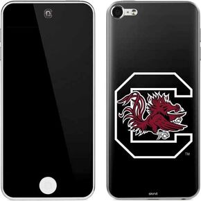Skinit Decal MP3 Player Skin Compatible with iPod Touch (6th Gen 2015) - Officially Licensed College South Carolina Gamecocks Logo Black Design