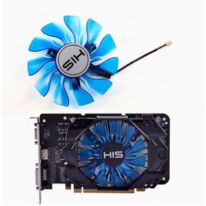 Fit for HIS R7 250X/R7 360 REEN iCooler Graphics Card Cooling Fan Two pin Interface