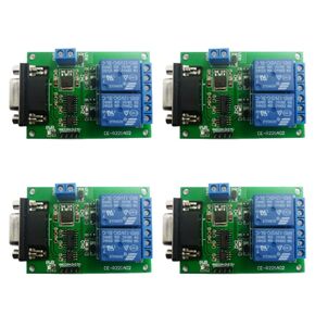 DC 12V 2 Channel DB9 Male RS232 UART Remote Control Switch Board Serial Port Relay Module (4)