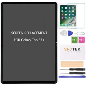 AMOLED لـ Samsung Galaxy Tab S7+ استبدال الشاشة لـ Galaxy Tab S7+ 12.4 شاشة LCD لـ SM-T970 Sm-T975