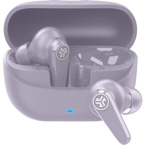 JLab Go Pods ANC True Wireless Bluetooth Earbuds & Charging Case, Lilac, Hybrid Active Noise canceling + Be Aware for Safe Listening, 26+ Hours Total Playtime, Clear Calls, Custom Sound via App