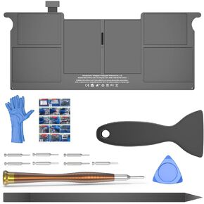 A1465 Battery Replacement, A1406 Battery for MacBook Air 11 Inch Early 2015, Early 2014, Mid 2013, Mid 2012, Mid 2011 Model A1370 A1495 Capacity 7.6V 39W 5100mAh