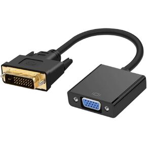 Gadpiparty to Adapter Cable Male to Female Converter for Tv Computer and Laptop High-Definition Pin Digital to Analog Signal Transmission Black