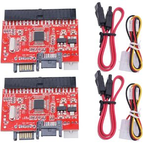 TeamWill 2PCS Pata/IDE إلى محول محول DVD HDD DVD التسلسلي ATA SATA