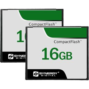 Synergy Digital 16GB Compact Flash Memory Cards, Compatible with Kodak DC290 Digital Camera - 50MB/s - Pack of 2