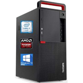 Lenovo ThinkCentre M910T Tower Desktop Computer - Intel Core i7-6700 Upto 4GHz, 32GB Ram, 512GB SSD, AC Wi-Fi, Bluetooth, DisplayPort, HDMI 4K Support, DVD-RW - Windows 10 Pro (Renewed)