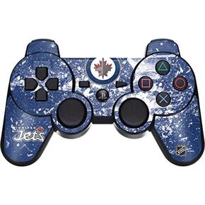 Skinit Skinit Gaming Gaming لـ PS3 Dual Shock Wireless Controller - NHL Winnipeg Jets Frozen Design المرخصة رسميًا