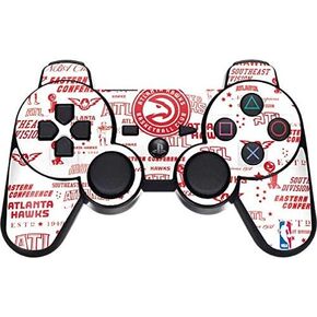 Skinit Decal Gaming Skin for PS3 Dual Shock Wireless Controller - Officially Licensed NBA Atlanta Hawks Blast Design