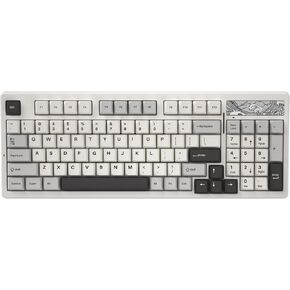 YUNZII Keynovo IF98 98 Key 96% 1800 Hot Swappable Gasket Mechanical Gaming Keyboard with Double Shot PBT Keycaps, RGB Backlight for Mac & Win(Gateron G Pro Black, White)