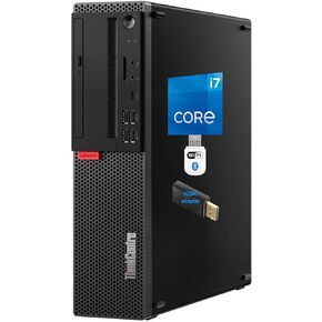 Lenovo ThinkCentre M920S Desktop Computer - Intel I7-8700, 32GB Ram, 1TB SSD, Nvidia Geforce GT 730 2GB, Wi-Fi, Bluetooth, DVI, HDMI, DVD-RW, USB Type-C - Windows 11 Pro (Renewed)