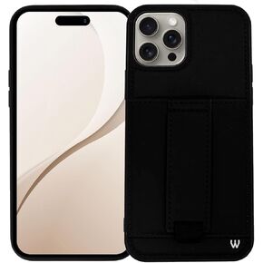 يحمل الحالات Walli لـ iPhone 16 Pro Case Aseshetic Wallet Phone Card ، بشكل آمن ما يصل إلى بطاقتين - غطاء هاتف لطيف وعصري للنساء ، يناسب iPhone 16 Pro ، مع حزام Kickstand & Finger