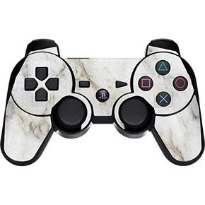 Skinit Decal Gaming Skin for PS3 Dual Shock Wireless Controller - Originally Designed Ivory Taupe Design