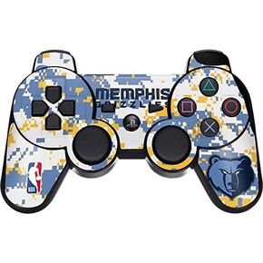 Skinit Decal Gaming Skin for PS3 Dual Shock Wireless Controller - Officially Licensed NBA Memphis Grizzlies Digi Camo Design
