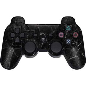 Skinit Decal Gaming Skin for PS3 Dual Shock Wireless Controller - Originally Designed Black Marble Design
