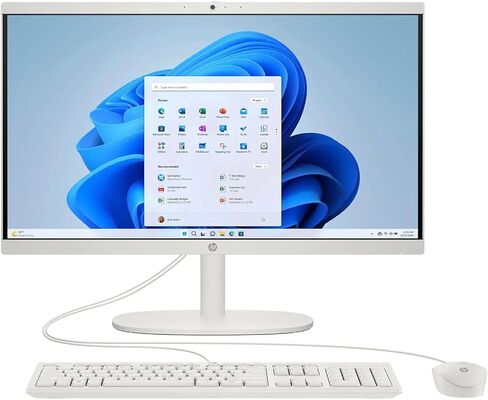 HP 22-DG000 All-in-One Desktop ، 2024 ، 21.45 "1920 × 1080 IPS 60Hz ، Intel Celeron Processor J4025 2-Core ، Intel UHD Graphics ، 16GB DDR4 ، 512GB SSD ، Win 11 Home ، Wi-Fi ، BT 5.3 ، 720p Hd Camera in Kuwait