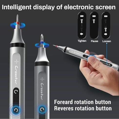 Crosstar 42-in-1 Small Precision Screwdriver Set, Professional Magnetic Mini Repair Tool Kit for Phone, Computer, Watch, Laptop, Macbook, Ring Doorbell, Eyeglass, Electronic (Electric) in Saudi Arabia