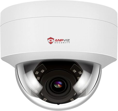 ANPVIZ 4MP POE IP DOME كاميرا مع الميكروفون/الصوت ، كاميرا IP للأمان في الهواء الطلق ، رؤية ليلية 98 قدمًا ، IP66 مقاومة للماء ، عدسة زاوية واسعة 2.8 مم ، 24/7 تسجيل ، وليس PTZ ، شكوى NDAA (U Series) in Kuwait