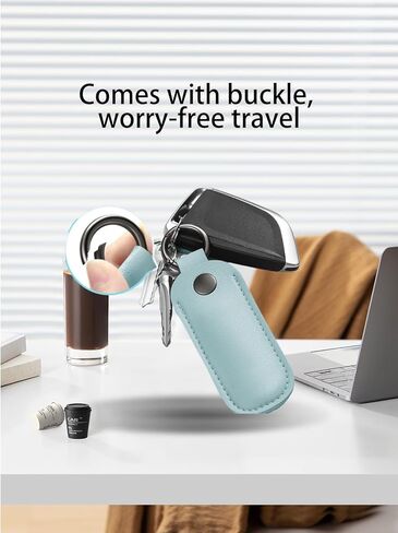 صندوق تخزين Universal Pu Leather USB مع اللقطات المعدنية و carabiner مستديرة ، علبة آمنة ل 9 سم أو 3.54 بوصة محرك/كابل/U-Shield (3 عبوات ، أسود) in Saudi Arabia