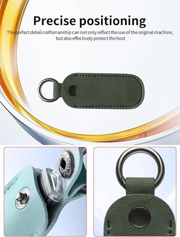 صندوق تخزين Universal Pu Leather USB مع اللقطات المعدنية و carabiner مستديرة ، علبة آمنة ل 9 سم أو 3.54 بوصة محرك/كابل/U-Shield (3 عبوات ، أسود) in Saudi Arabia