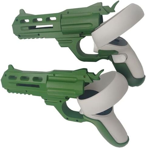 VR Controller Games Accessories Equipment for Oculus Quest 2 VR Game Gun for Oculus Quest 2 Accessories, P-istol Handle Accessories for FPS Game, Improved Gaming Shooting Experience (DSA2127, Green) in Saudi Arabia