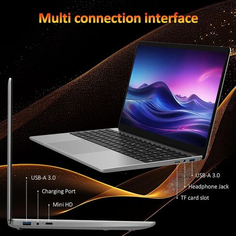 15.6" Laptop, 32GB RAM, 1TB SSD, N95 Quad-Core Processor, up to 3.4GHz, IPS Full HD Screen, 1920x1080, Backlit Keyboard, Win 11 Pro, Fingerprint, WiFi 5, Bluetooth 5.0, Gray in Saudi Arabia