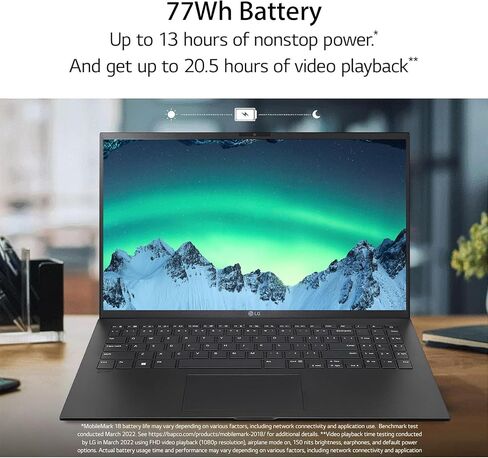 LG GRAM 17 Touchscreen Laptop Copilot+ PC ، Microsoft Office Lifetime License ، 17 "WQXGA Display ، Intel Ultra 9 Series 2 288V ، 32 GB RAM ، 2 TB SSD ، Intel ARC Graphics ، Backlit ، Wi-Fi 7 ، Windows 11 Pro in Kuwait
