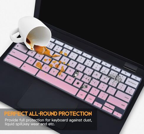 Keyboard Cover for 2025 2024 Acer Gateway Chromebook 311 CBO311 CBOA311 11.6 inch, Chromebook Plus 314 514 14" Laptop, Chrome Plus 515 CB515 516 CBG516 Keyboard Protector Accessories -Black in Saudi Arabia