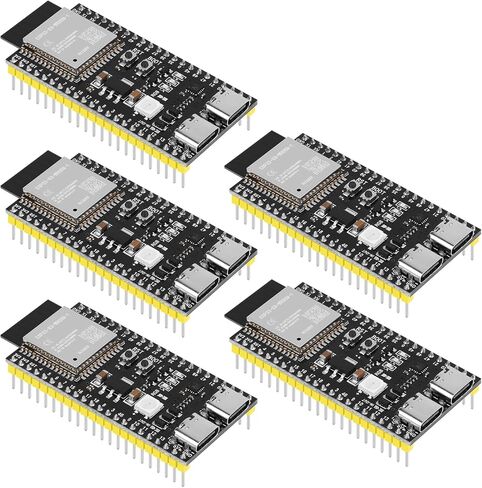 3pcs Pre-Soldered ESP32-S3-DevKitC-1-N16R8 Development Board Integrated 2.4GHz WiFi Bluetooth 5.0 ESP32-S3-WROOM-1 Microcontroller Processor Dual Type C Interface for Arduino in Kuwait