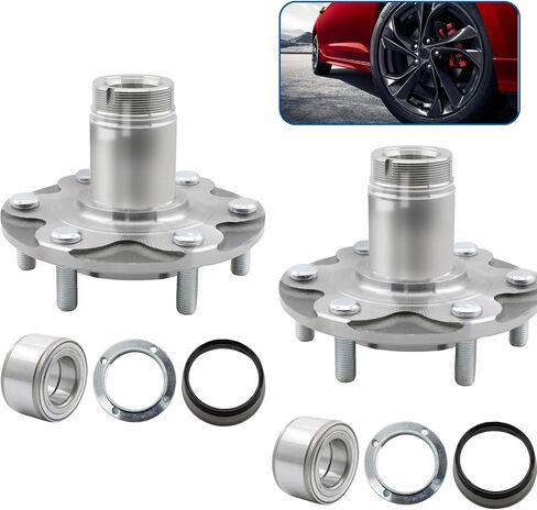 710571 Front Wheel Hub Wheel Bearing Kit, Compatible with Toyota Sequoia Tundra 4Runner 4 Runner 1996-2007 2WD Only, 1999-2004 Toyota Tacoma Prerunner 2.7L or 3.4L(Will NOT Fit 4WD) in Saudi Arabia