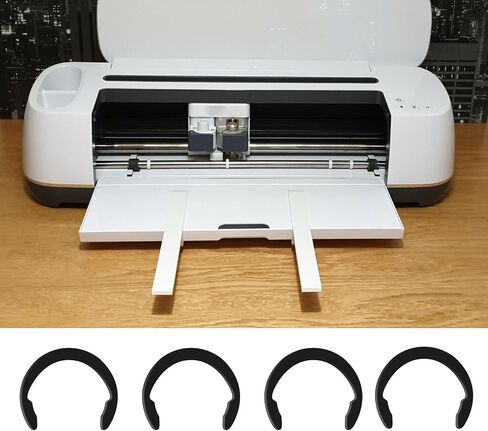 4 Pcs Rubber Roller Resolution for Cricut Maker and 4 Pcs Rubber Roller Replacement, Keep Rubber in Place with Retaining Rings Keep Rubber from Moving, Compatible with Cricut Maker/Maker 3 in Kuwait
